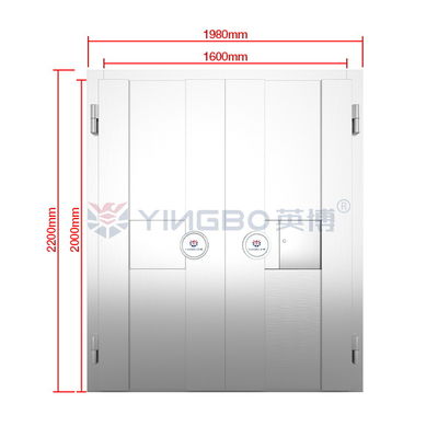 H2200*W1980mm Cửa an toàn chống cháy Thép không gỉ An ninh cho khách sạn Ngân hàng thương mại Cửa phòng mạnh