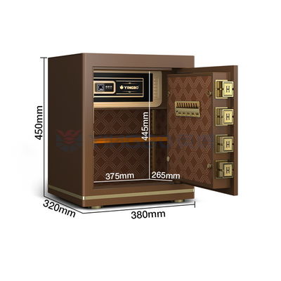 OEM Kích thước 1.5 Cu Ft Hộp an toàn vân tay văn phòng Thép rắn 26±2KG