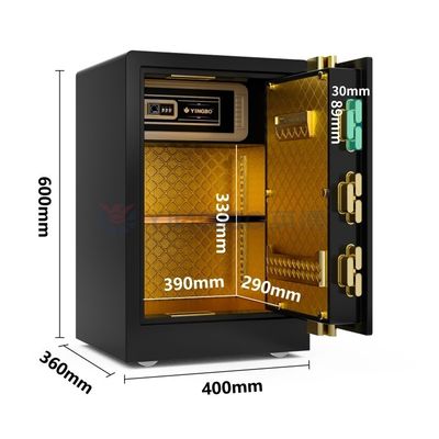 Khóa mã điện tử Hộp an toàn tại nhà Hộp an toàn nhỏ Thép an toàn 2 mm Touch Id Safe