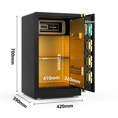 Khóa vân tay sinh trắc học Hộp an toàn nhà thông minh Màn hình LCD Hộp an toàn kỹ thuật số an toàn