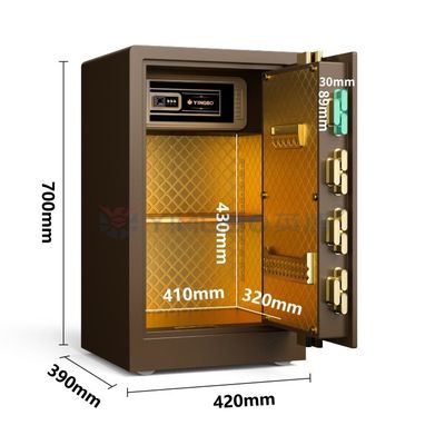 2CU FT Smart fingerprint Safe Box báo động hai lần cho an ninh YB/RS-70
