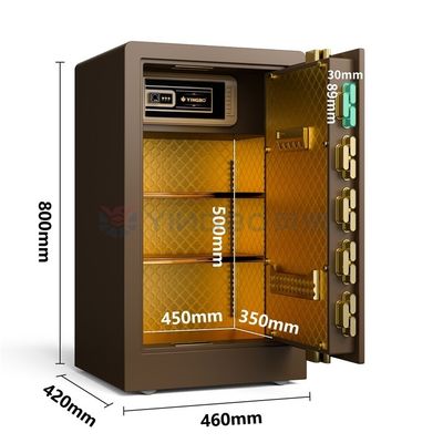 Khóa vân tay Hộp an toàn gia đình Tùy chỉnh cho an ninh gia đình Hộp an toàn bằng thép An toàn sinh trắc học