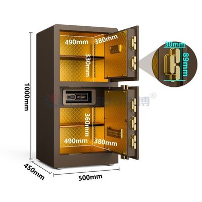 Hộp an toàn bằng thép 1,5mm Hộp an toàn tại nhà Khóa vân tay sinh trắc học Hộp an toàn tốt nhất để sử dụng tại nhà