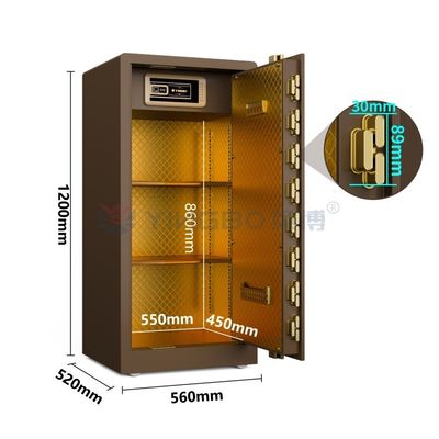 Hộp an toàn nhận dạng vân tay cho hộp ký gửi an toàn tại nhà Thép dày an toàn tại nhà