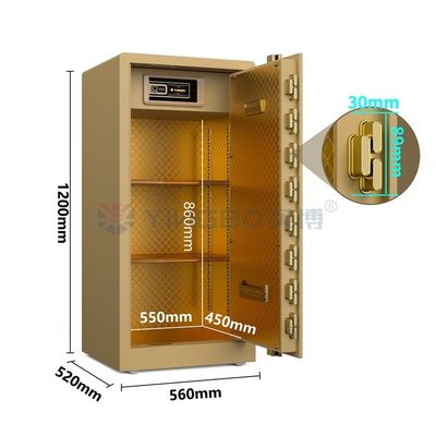95kg Solid Steel Smart Safe Box For Home Security YB/RS-120 vàng