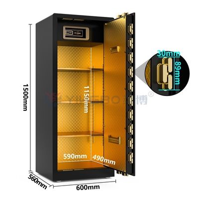 Thông minh báo động hai dấu vân tay lớn khóa hộp an toàn 120kg cho an ninh YB / RS-150
