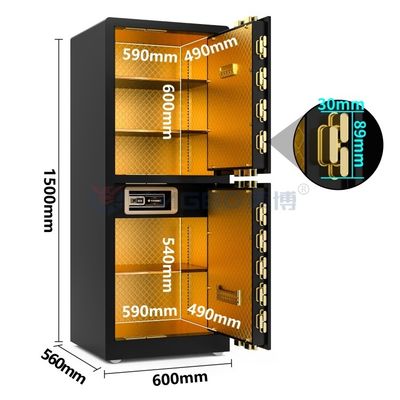 Khóa dấu vân tay sinh trắc học Lòng an toàn nhà sang trọng chống trộm 120kg YB/RS-150D