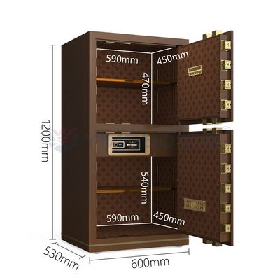 95kg Biometric Fingerprint Lock Box Safe Box Double Alarm YB/N7-120D Box khóa văn phòng cà phê