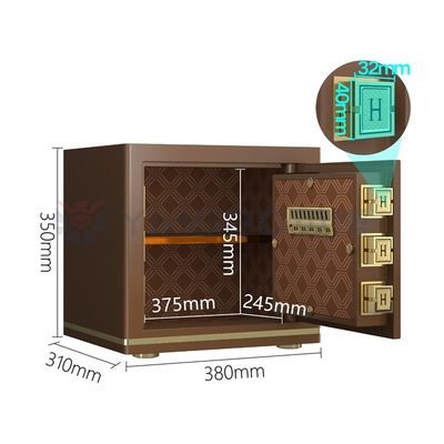 H13.78 Inch Smart Office Safe Box Điện tử báo động kép YB/N7-35