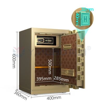 Hộp an toàn khóa điện tử kỹ thuật số Thép rắn cho bảo mật văn phòng YB/N7-60