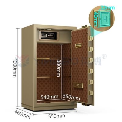 Khóa điện tử kỹ thuật số hộp an toàn sang trọng cho bảo mật văn phòng YB/N7-100