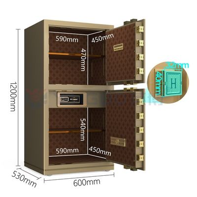 Khóa điện tử Smart Office Safe Box báo động kép YB/N7-120D