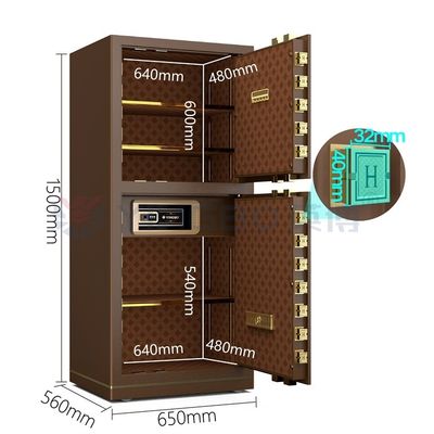 120kg Chốt bằng sáng chế hộp an toàn báo động kép khóa điện tử YB/N7-150D
