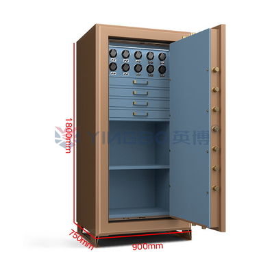 Chiếc đồng hồ Jewely sang trọng Winder Safe Fingerprint Lock With Fireproof