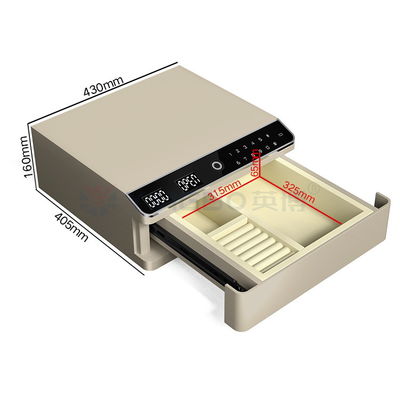 22kg Biometric Fingerprint Lock Single Layer Jewelry Safe Box With Auto Open (Khóa ngón tay sinh trắc học 22kg Khóa một lớp đồ trang sức với tự động mở)