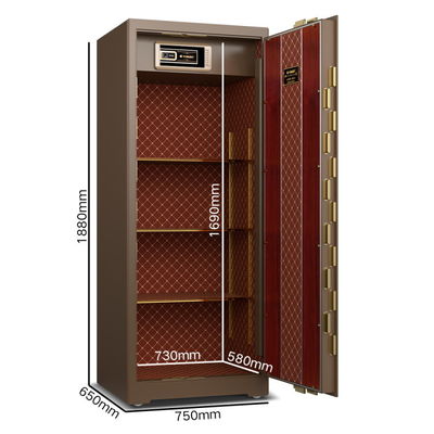OEM Solid Steel Smart Safe Box Khóa dấu vân tay cho an ninh YB / ZY-180