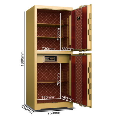 Smart Bank Biometric Commercial Safe Box Khóa vân tay H1880mm Với 7 lối mở