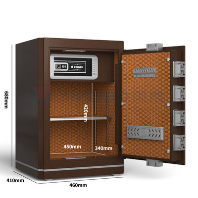 2.5 Cu Ft Biometric khóa vân tay Nhà hộp an toàn chống trộm YB / N6-68