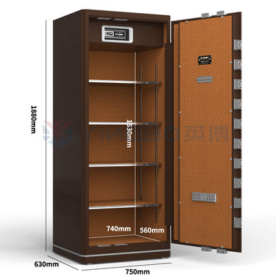 Khóa vân tay sinh trắc học Hộp an toàn gia đình Thép chịu lực Hộp an toàn tài liệu