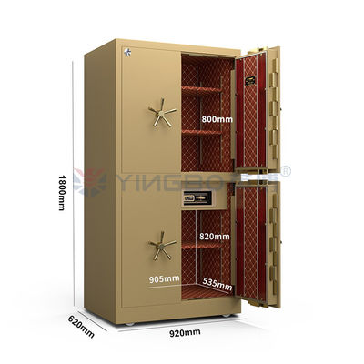 Khóa dấu vân tay Lớn Lưu trữ Hộp an toàn Cửa An ninh Bốn cửa