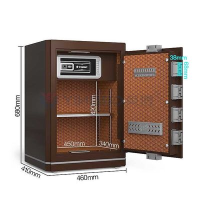 Hình ảnh ngón tay hoặc mật khẩu hộp an toàn chống cháy thiết kế nội thất H680mm