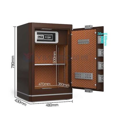 Thiết kế bên ngoài OEM H780mm Safe Box For Money