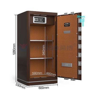 Solid Steel Double Alarm hộp an toàn chống cháy Eco Friendly Paint And Liquid Crystal Display Panel YB/N6-120
