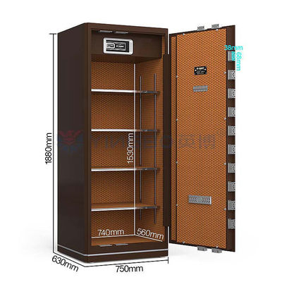 Bằng sáng chế Double T Bolts Home Safe Deposit Box With Fingerprint Recognise Technology And Dual Alarm System YB/N6-180 (Thiết bị nhận dạng dấu vân tay và hệ thống báo động kép)