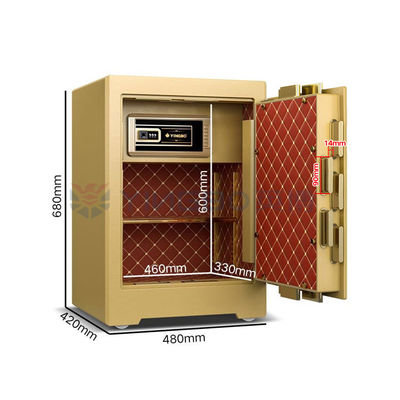 YB / ZY-60 Cặp báo động thông minh Smart Safe Box sang trọng thông minh cho an ninh với 3D Stereo Soft-Roll da
