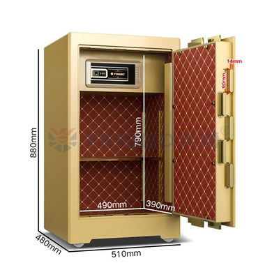 YB/ZY-80 Liquid Crystal Display Panel Hộp an toàn sinh trắc học cấp ngân hàng với thiết kế khóa dọc