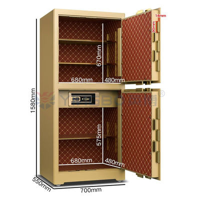 Tủ an toàn thương mại công nghệ cắt laser 3D của Đức có kệ có thể tháo rời H1580mm