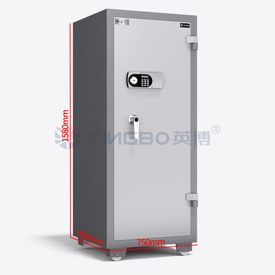 120mins Fire Rating L Type Brushed Solid Steel Handle Fireproof Safe Box with Emergency Key YB/FH-158 for Peace of Mind