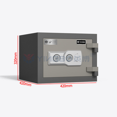 Hộp lưu trữ tập tin Hộp an toàn chống cháy Hộp an toàn thép rắn Khóa khóa hai chìa khóa