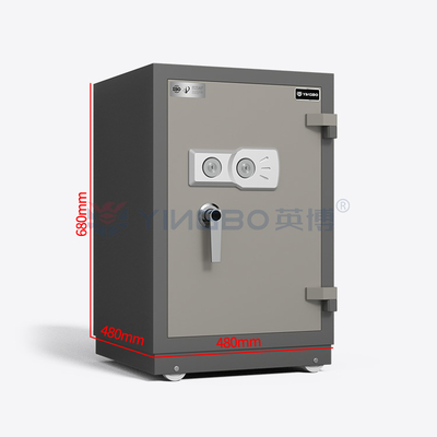 H680mm Két Sắt Chống Cháy Chịu Lửa Khóa then thép đặc Khóa chìa kép
