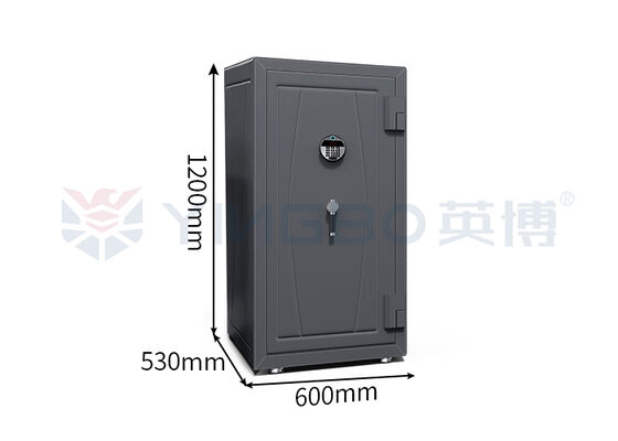Tủ đựng trang sức có khóa sinh trắc học 1200mm, đồng hồ lên dây, an toàn, chống cháy, bọc da