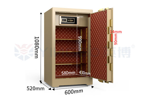 H1080mm Hộp an toàn thương mại Thép rắn