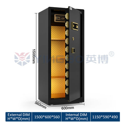 Hộp an toàn tay nắm vuông RS-150 cho gia đình, chốt đôi được cấp bằng sáng chế, kệ có thể tháo rời