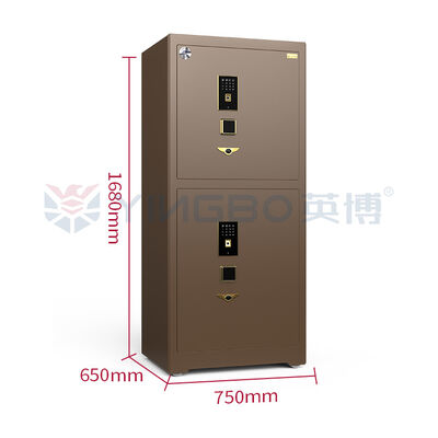 An toàn trang sức hai ngăn với khóa vân tay sinh trắc học Bảo mật chống cạy phá được chứng nhận CSP cho tủ đầu giường gia đình, khách sạn & phòng ngủ