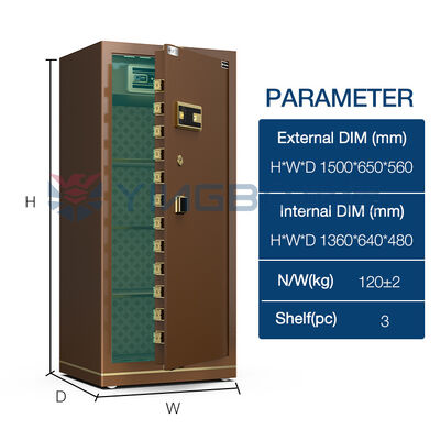 Kết thúc bền bỉ Bảo mật Hộp an toàn văn phòng OEM và ODM Tùy chỉnh thương hiệu Nguồn điện kép An toàn tại nhà