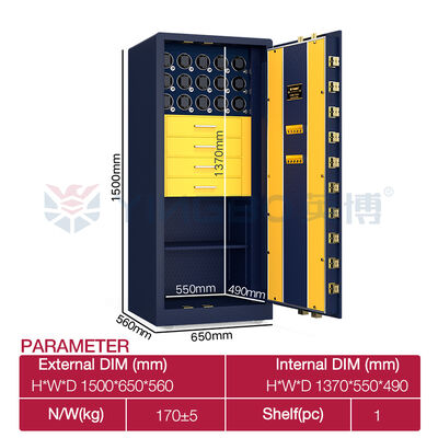 Đồ trang sức sang trọng Đồ trang sức an toàn Đồng hồ Winder Safe Hidden Hộp an toàn Thép an toàn