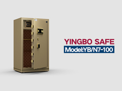 Golden Double Alarm Fingerprint Lock Lòng an toàn sang trọng cho bảo mật văn phòng YB/N7-100